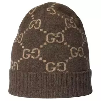 Шапка из кашемирового жаккарда Gg GUCCI