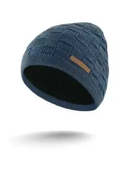 Шапка из мериносовой шерсти с рисунком юма Normani, синий