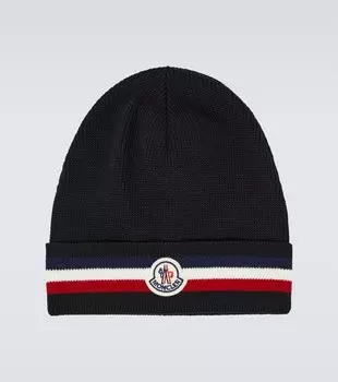 Шапка из натуральной шерсти Moncler, мультиколор
