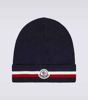 Шапка из натуральной шерсти Moncler, мультиколор