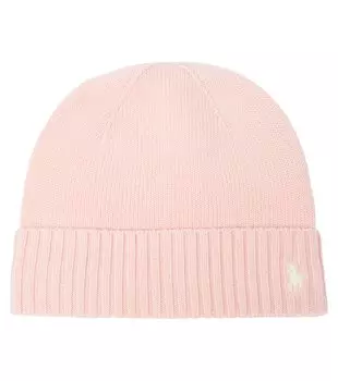 Шапка из натуральной шерсти пони Polo Ralph Lauren Kids, розовый