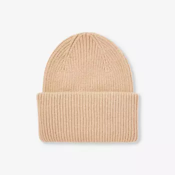 Шапка из переработанной шерсти с загнутыми полями Colorful Standard, бежевый