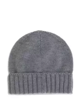 Шапка из ребристой пряжи Kiton, серый