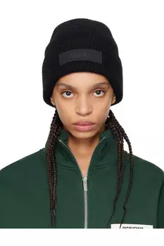 Шапка из репсовой ткани Jacquemus, черный