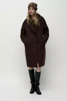 Шапка из шерсти и альпаки с животным принтом ZARA, цвет Leopard