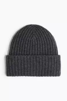 Шапка из смесового кашемира H&M, серый