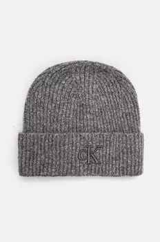 Шапка из смесовой шерсти Calvin Klein Jeans, серый
