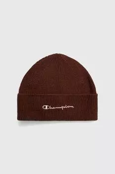 Шапка из смесовой шерсти Champion, коричневый