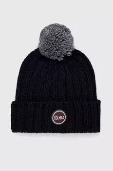 Шапка из смесовой шерсти Colmar, темно-синий