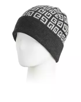 Шапка из смесовой шерсти Made In Italy Givenchy, темно-серый