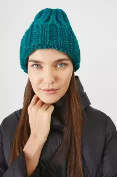 Шапка из смесовой шерсти Medicine, бирюзовый