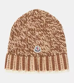 Шапка из смесовой шерсти Moncler, черный