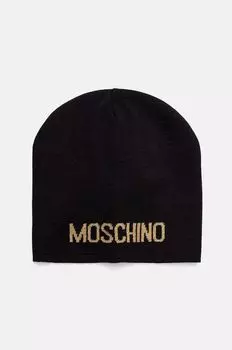 Шапка из смесовой шерсти Moschino, черный