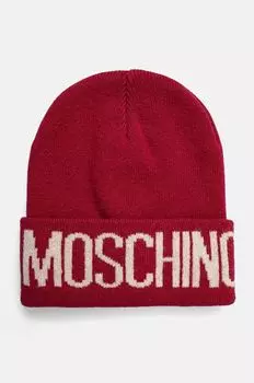 Шапка из смесовой шерсти Moschino, красный