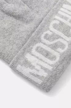 Шапка из смесовой шерсти Moschino, серый