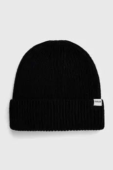 Шапка из смесовой шерсти Solid, черный