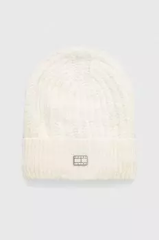 Шапка из смесовой шерсти Tommy Jeans, бежевый