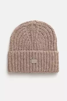 Шапка из смесовой шерсти Tommy Jeans, бежевый