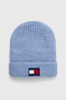 Шапка из смесовой шерсти Tommy Jeans, синий