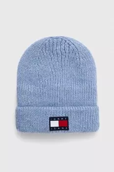 Шапка из смесовой шерсти Tommy Jeans, синий