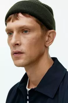 Шапка из смесовой шерсти в рубчик ARKET