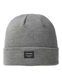 Шапка JACDNA BEANIE Jack & Jones, цвет grey