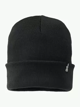Шапка Jack Wolfskin RIB BEANIE, черный
