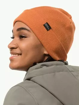 Шапка Jack Wolfskin RIB HAT, оранжевый