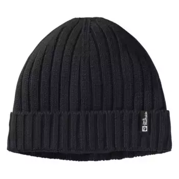 Шапка Jack Wolfskin Rib Knit, черный
