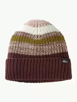 Шапка Jack Wolfskin STRIPY WOODS BEANIE, разноцветный