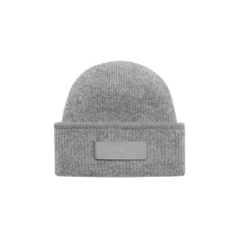 Шапка Jacquemus Le Gros Grain Beanie, цвет Dark Grey