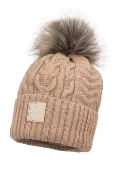 Шапка Jamiks с добавлением шерсти для детей FEMKE II, бежевый