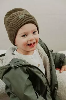 Шапка Jamiks с добавлением шерсти для детей PAULIN, зеленый