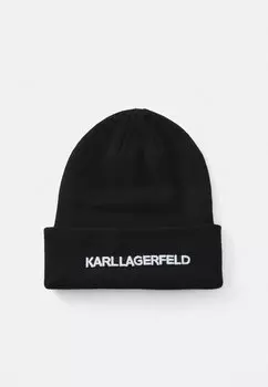 Шапка K/ESSENTIAL BEANIE KARL LAGERFELD, черный