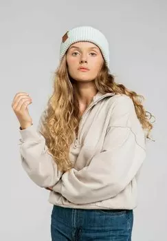 Шапка KABAK, светло-серый меланж