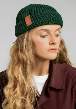 Шапка KABAK, темно-зеленый меланж