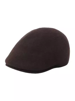 Шапка KANGOL Beanie, цвет Brown/Dark brown
