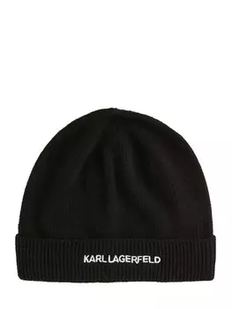 Шапка Karl Lagerfeld Beanie, черный