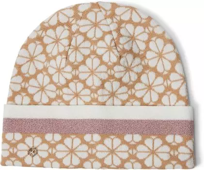 Шапка Kate Spade New York Spade Flower Stripe Beanie, цвет Roasted Cashew