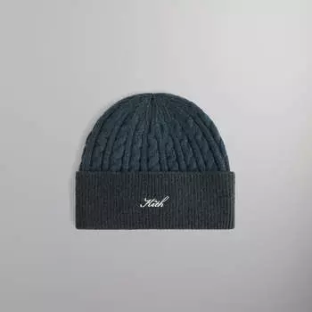 Шапка Kith Cable Knit Mia Beanie, цвет Stadium