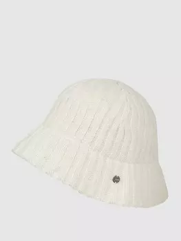 Шапка косой вязки Esprit, молочный
