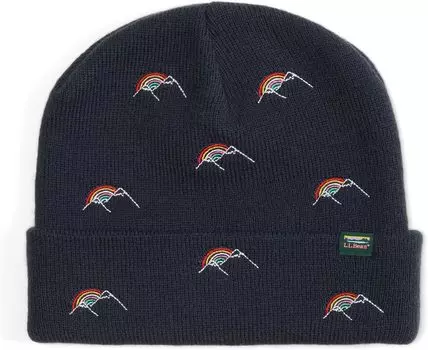 Шапка L.L.Bean L.L.Beanie Critter, цвет Navy Mountain Rainbow