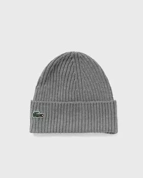 Шапка Lacoste Knitted Cap, цвет heather agate