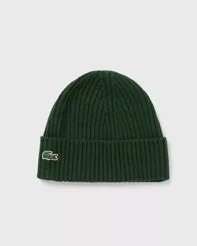 Шапка Lacoste Knitted Cap, зеленый