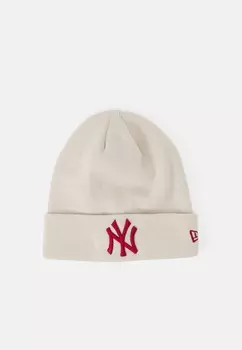 Шапка LEAGUE CUFF BEANIE UNISEX New Era, цвет offwhite