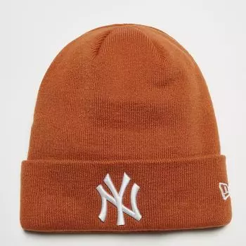 Шапка League Ess Cuff Beanie MLB New York Yankees New Era, цвет orange/white