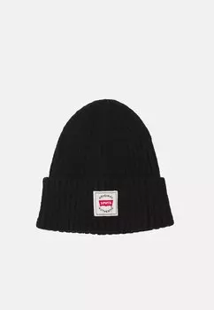 Шапка Levi's HOLIDAY BATWING BEANIE UNISEX, черный