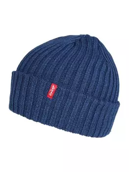 Шапка LEVI'S LEVIS BEANIE, морской синий