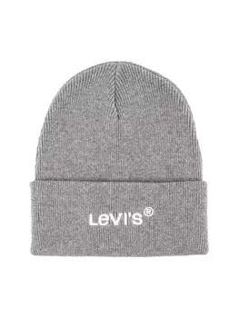 Шапка LEVI'S LEVIS BEANIE, серый