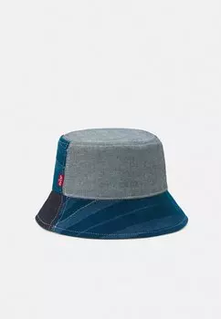 Шапка Levi's MERCADO GLOBAL BUCKET HAT UNISEX, цвет jeans blue